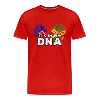Haiti Haitianer Jamaika Kombination I Geschenk - Männer Premium Bio T-Shirt - Rot - Vorne - Damien (186cm)