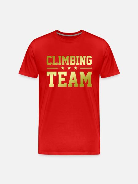 Climbing Team - Men's Premium Organic T-Shirt - red