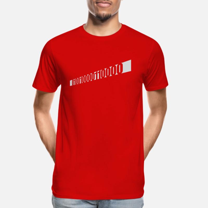 Binary Code Program Language Men's Premium Organic T-Shirt