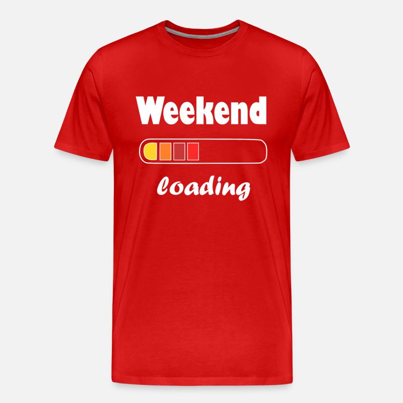 weekend loading - Männer Premium Bio T-Shirt - Rot