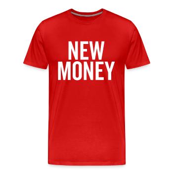 Crédit de restructuration - T-shirt bio Premium Homme - rouge - Devant - Damien (186cm)