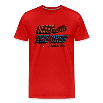 Déclaration Pirate Chef Cool Chef Curry Chef Puns - T-shirt bio Premium Homme - rouge - Devant - Damien (186cm)