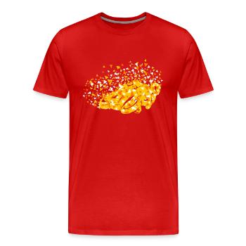 Motorrad Geometrisch Superbikes - Männer Premium Bio T-Shirt - Rot - Vorne - Damien (186cm)