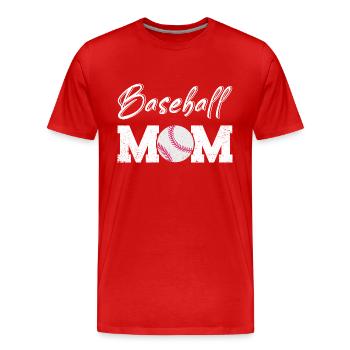 Baseball Baseballspieler Vintage Sprüche Baseballs - Männer Premium Bio T-Shirt - Rot - Vorne - Damien (186cm)