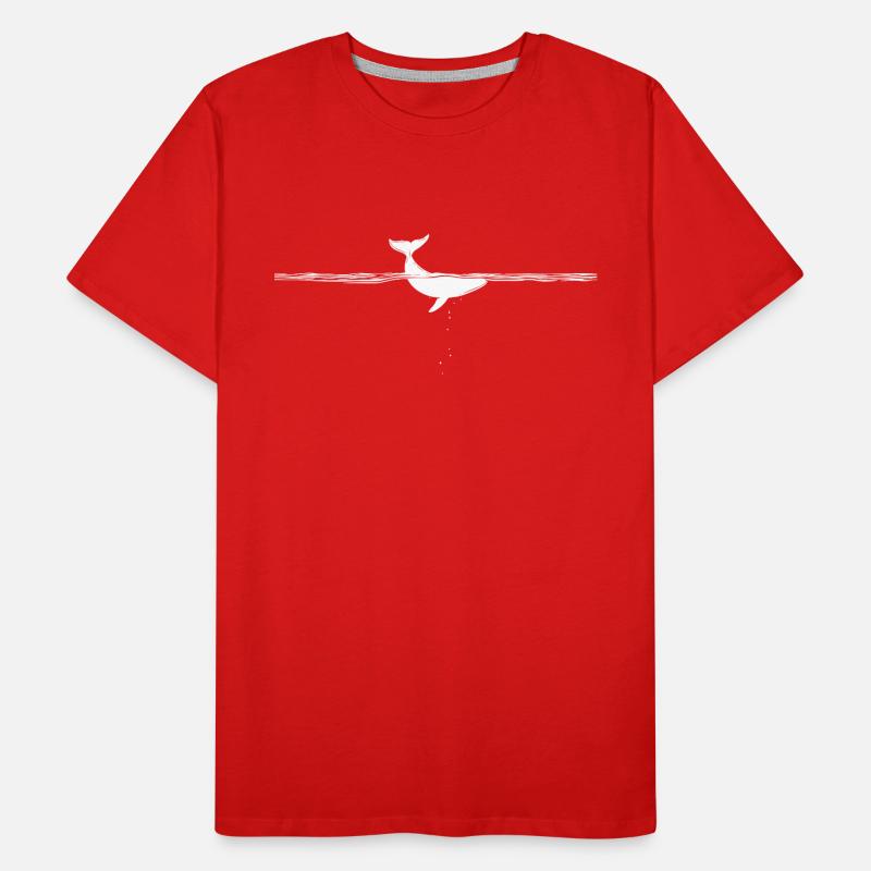 Queue de baleine 2 - Blanc T-shirt bio Premium Homme