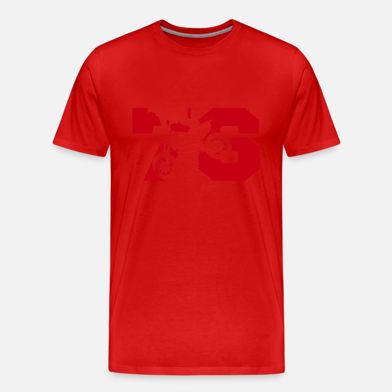 Moto 76 Biker - Männer Premium Bio T-Shirt - Rot