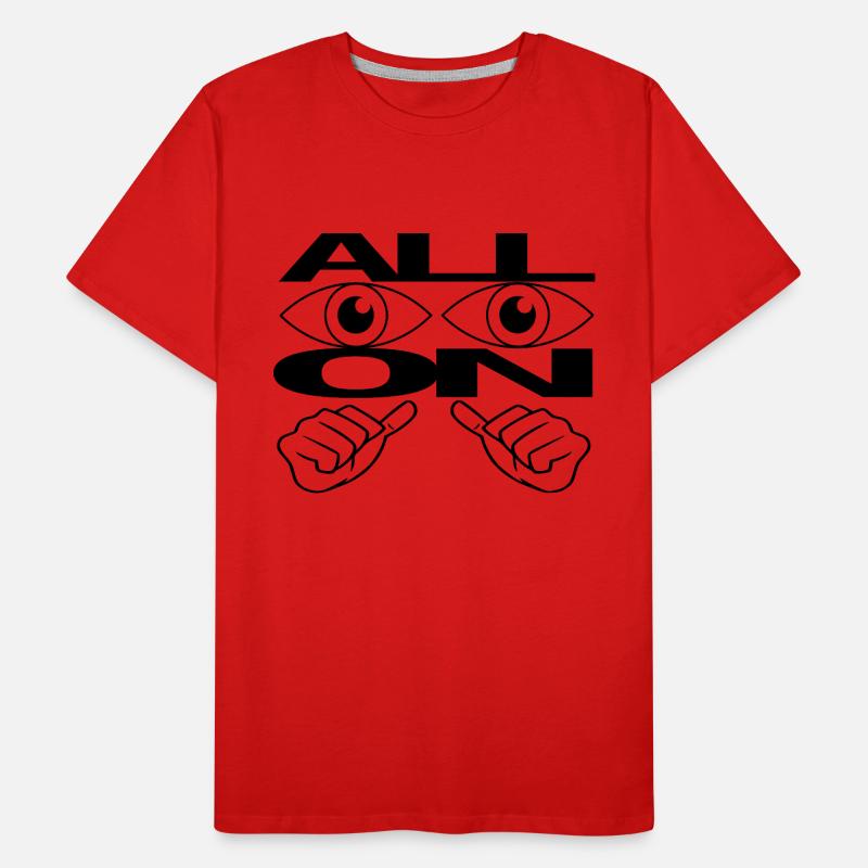 Statement All Eyes On Männer Premium Bio T-Shirt