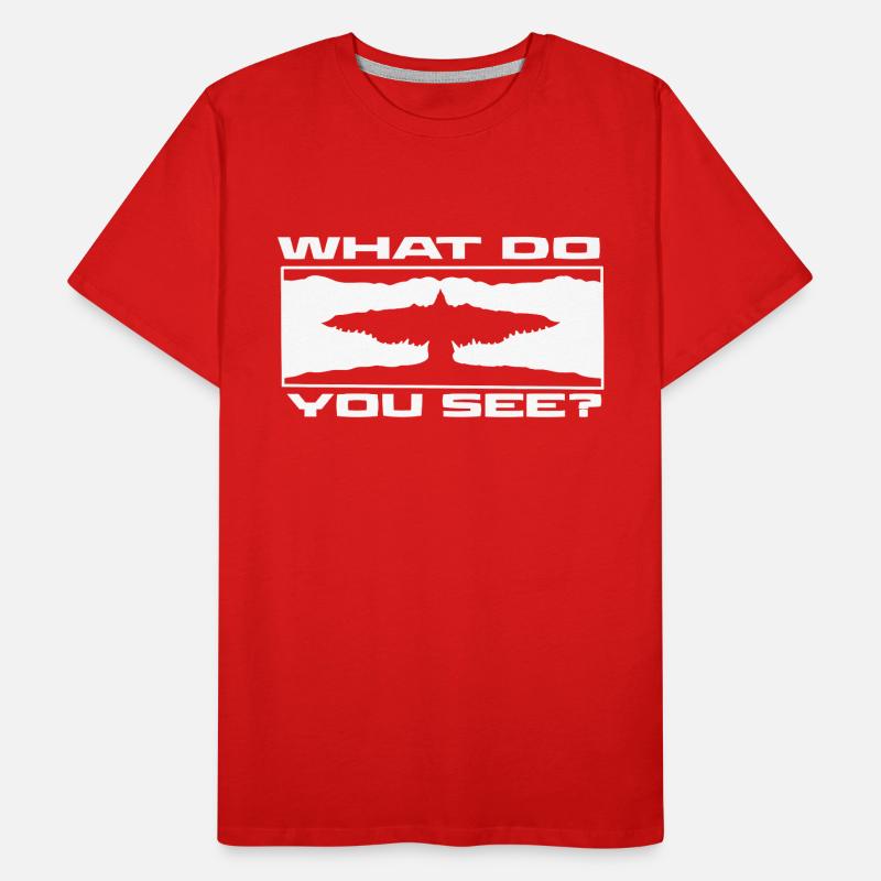 Was siehst du? Krokodil oder Adler? Männer Premium Bio T-Shirt