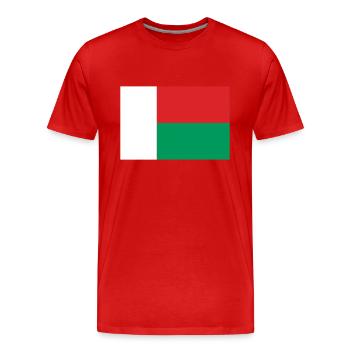 Madagaskar - Männer Premium Bio T-Shirt - Rot - Vorne - Damien (186cm)