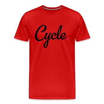 Radsport - Männer Premium Bio T-Shirt - Rot - Vorne - Damien (186cm)