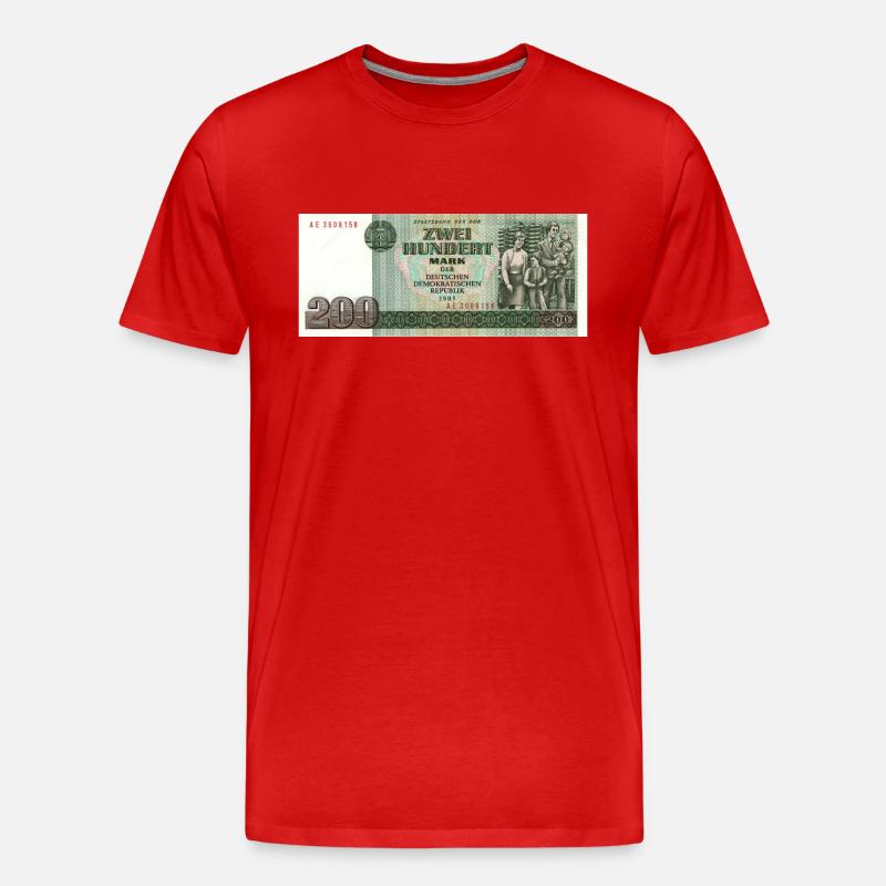 200 mark der ddr - Männer Premium Bio T-Shirt - Rot