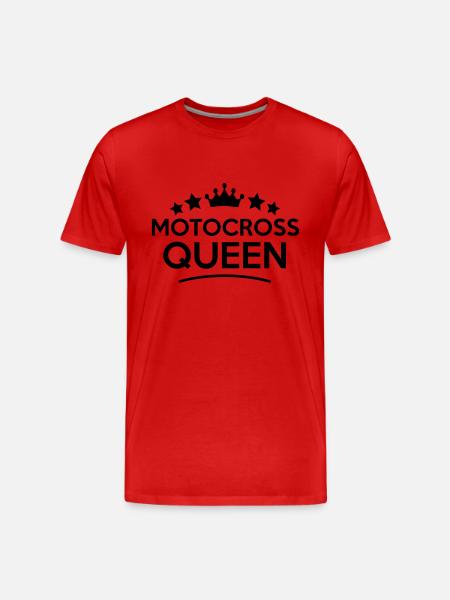 motocross queen stars - Men's Premium Organic T-Shirt - red