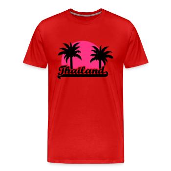 Thailand - T-shirt bio Premium Homme - rouge - Devant - Damien (186cm)