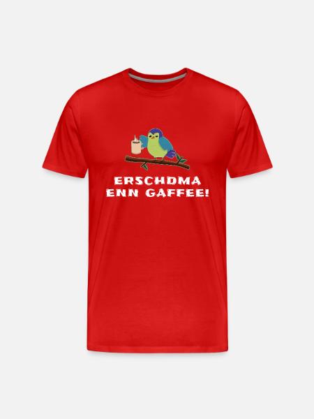 Sachsen Gaffee - Männer Premium Bio T-Shirt - Rot