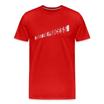 trust the process Zitat - Männer Premium Bio T-Shirt - Rot - Vorne - Damien (186cm)