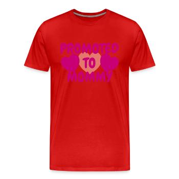 Maman future maman Grossesse Maman - T-shirt bio Premium Homme - rouge - Devant - Damien (186cm)