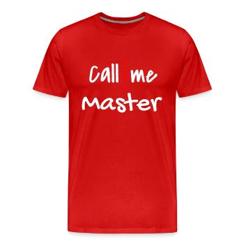 Master 2023 Graduation Graduation Uni - T-shirt bio Premium Homme - rouge - Devant - Damien (186cm)