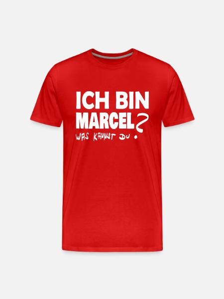 marcel - Männer Premium Bio T-Shirt - Rot