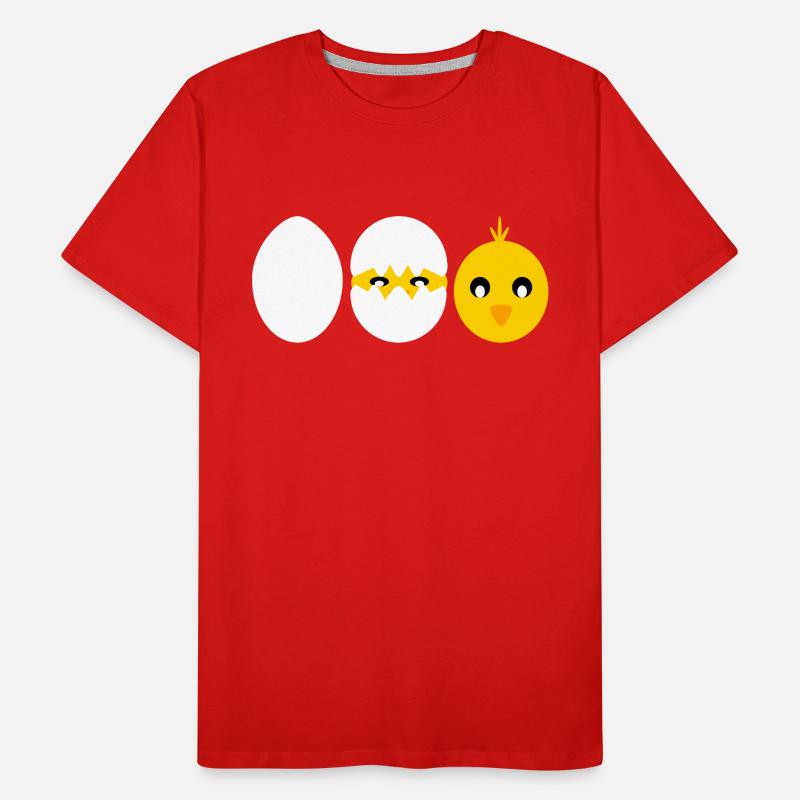 Comic hatching chick Men's Premium Organic T-Shirt