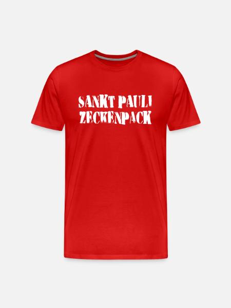Sankt Pauli Tick Pack - Herre Premium T-shirt økologisk - rød