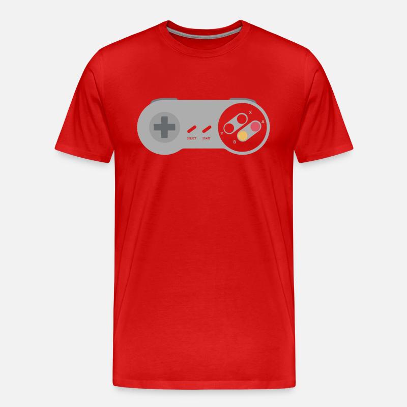 Controller - Männer Premium Bio T-Shirt - Rot