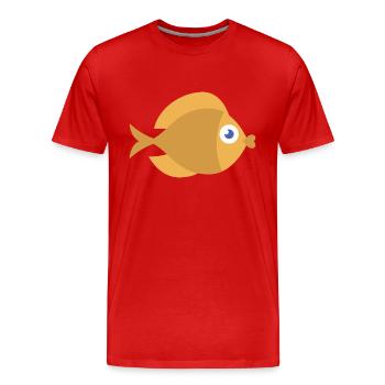 Meerestiere - Männer Premium Bio T-Shirt - Rot - Vorne - Damien (186cm)