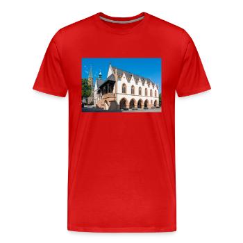 The Imperial Palace of Goslar (Kaiserpfalz) Goslar - Men's Premium Organic T-Shirt - red - Front - Damien (186cm)