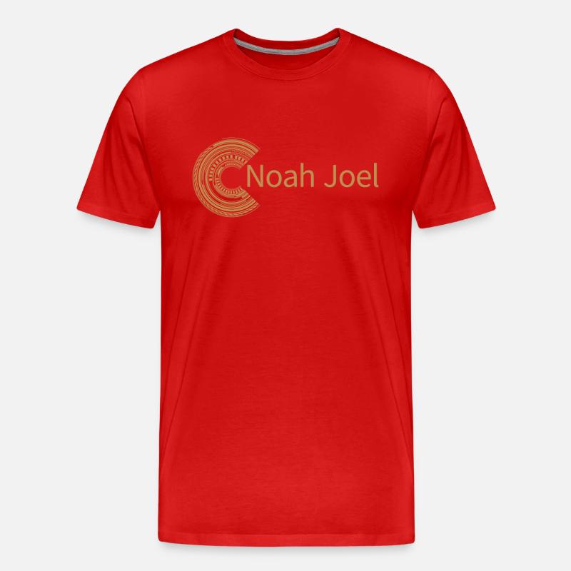Für Noah Joel - Männer Premium Bio T-Shirt - Rot