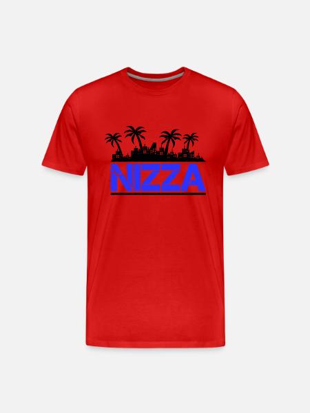 Nice - Men's Premium Organic T-Shirt - red