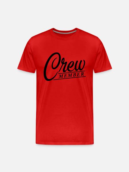 Crew Member - Men's Premium Organic T-Shirt - red