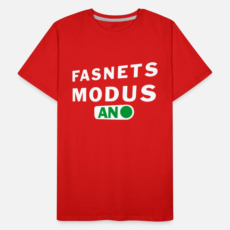 fasnetsmodus weiss Männer Premium Bio T-Shirt