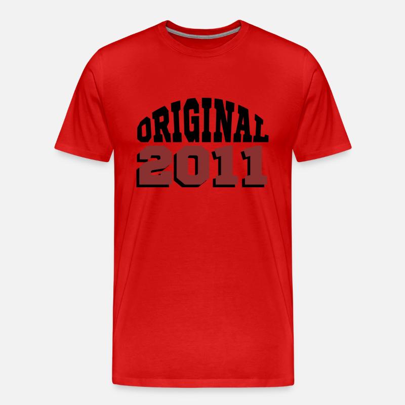 Ursprünglich: 2011 - Männer Premium Bio T-Shirt - Rot