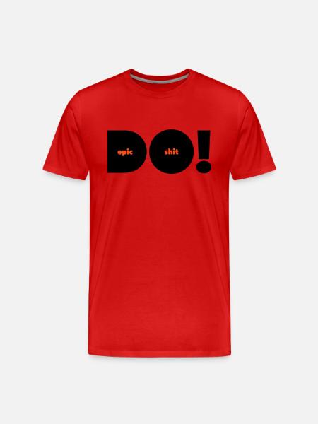 Do Epic Shit Alternative Two-Tone - Men's Premium Organic T-Shirt - red