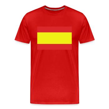Espagne - T-shirt bio Premium Homme - rouge - Devant - Damien (186cm)