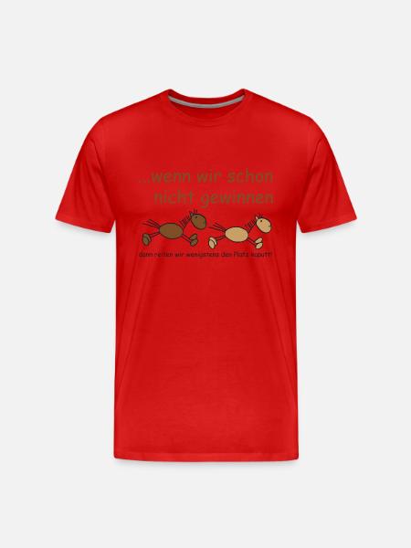 wenn_wir_schon_nicht_gewinnen - Men's Premium Organic T-Shirt - red