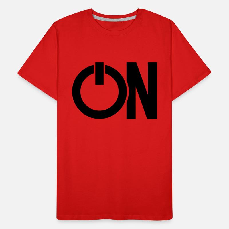 allumer le mode de commutation appuyez sur le symbole T-shirt bio Premium Homme