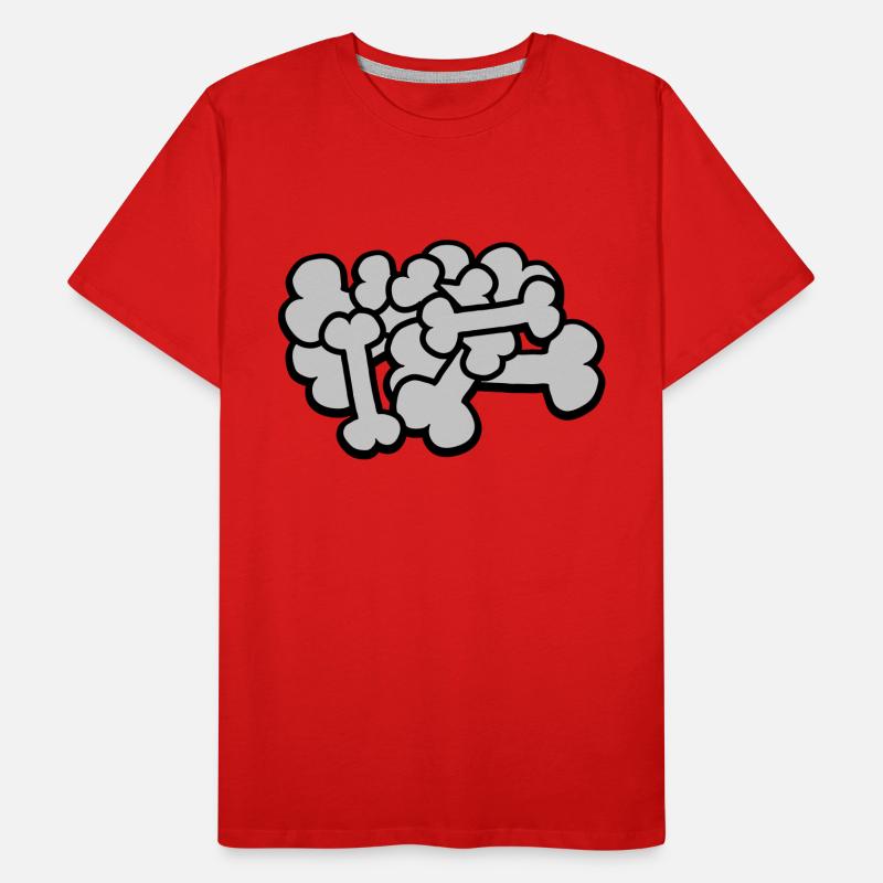 Big Comic Bone Pile Men's Premium Organic T-Shirt