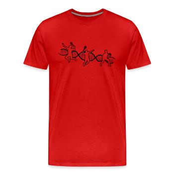 Badminton Badminton Fan Badminton Joueur de Badminton - T-shirt bio Premium Homme - rouge - Devant - Damien (186cm)