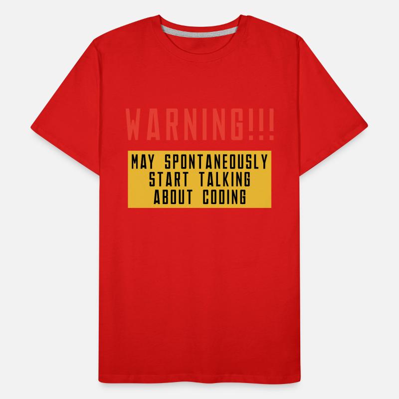Warning May Spontaneously Start Talking About Codi Männer Premium Bio T-Shirt