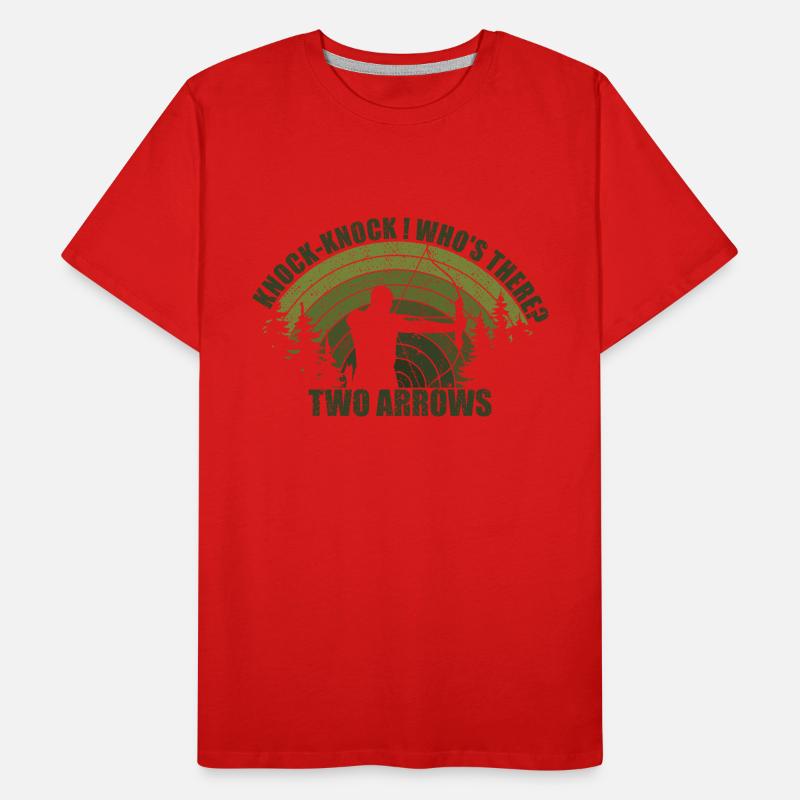 Bogenschießen Bogenschütze Bogenjagd Bogenjäger Spaß Männer Premium Bio T-Shirt