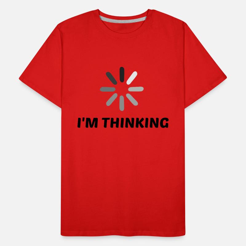 I'm Thinking Coder Software Developer Programmer N Männer Premium Bio T-Shirt