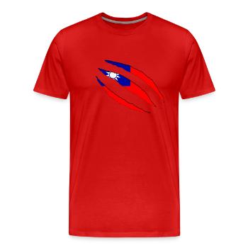 Taiwan taiwan - Männer Premium Bio T-Shirt - Rot - Vorne - Damien (186cm)
