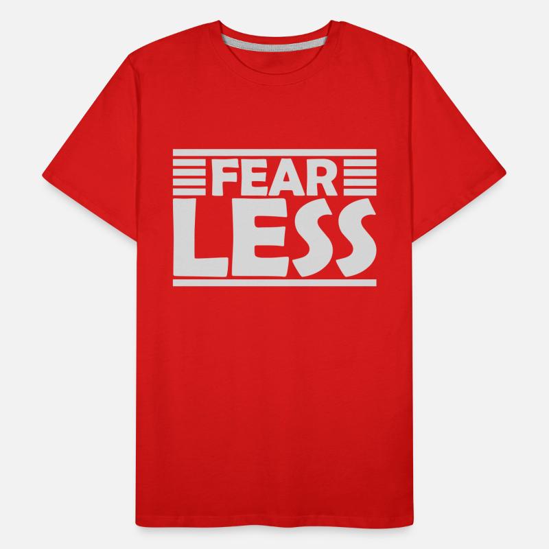 Conception de citation de texte intrépide T-shirt bio Premium Homme