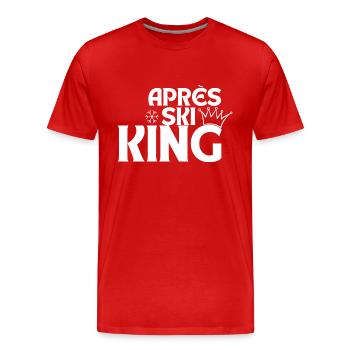 Aprés Ski - Men's Premium Organic T-Shirt - red - Front - Damien (186cm)