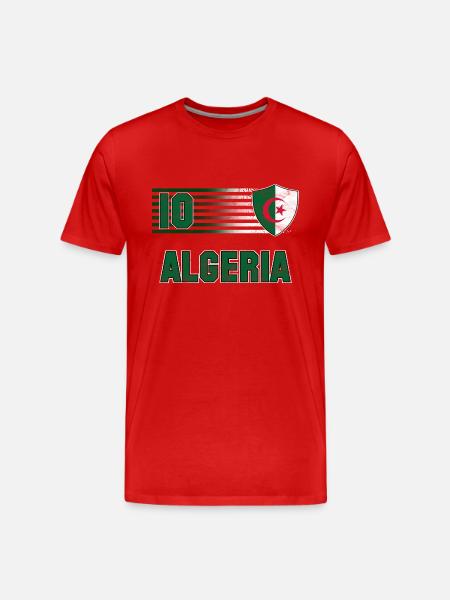Algerien Fußball Mannschaft - Männer Premium Bio T-Shirt - Rot