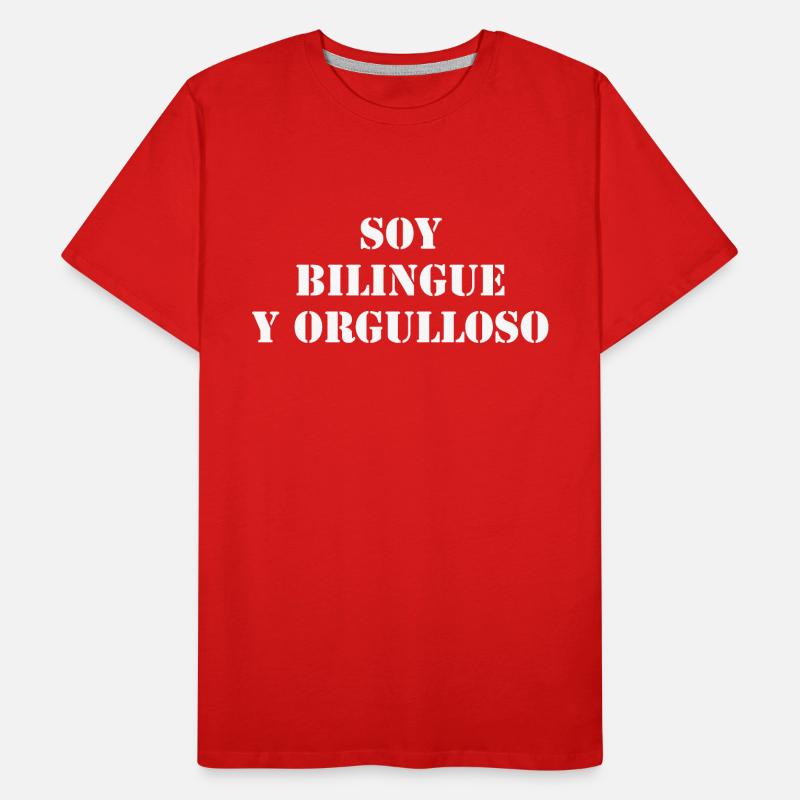 Zweisprachig Spanisch Männer Premium Bio T-Shirt