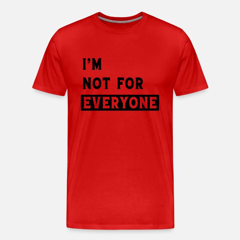 Ich bin nicht jedermanns Sache - Männer Premium Bio T-Shirt - Rot