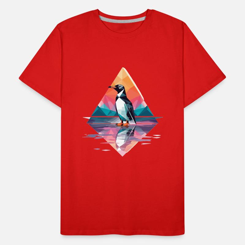 Pinguin Polygon Männer Premium Bio T-Shirt