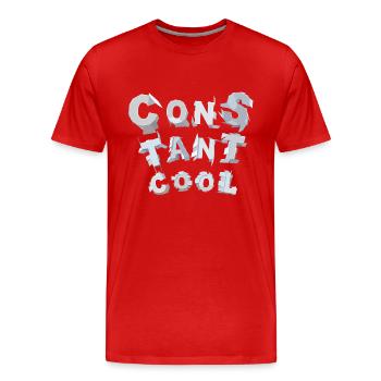 constant cool - Männer Premium Bio T-Shirt - Rot - Vorne - Damien (186cm)