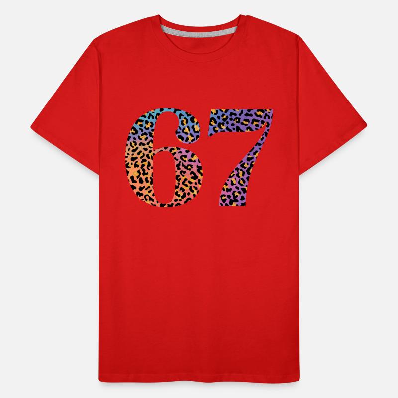 67e anniversaire léopard T-shirt bio Premium Homme